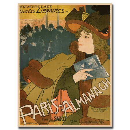 Trademark Fine Art 'Paris Almanache' Canvas Art, 35x47 V7005-C3547GG